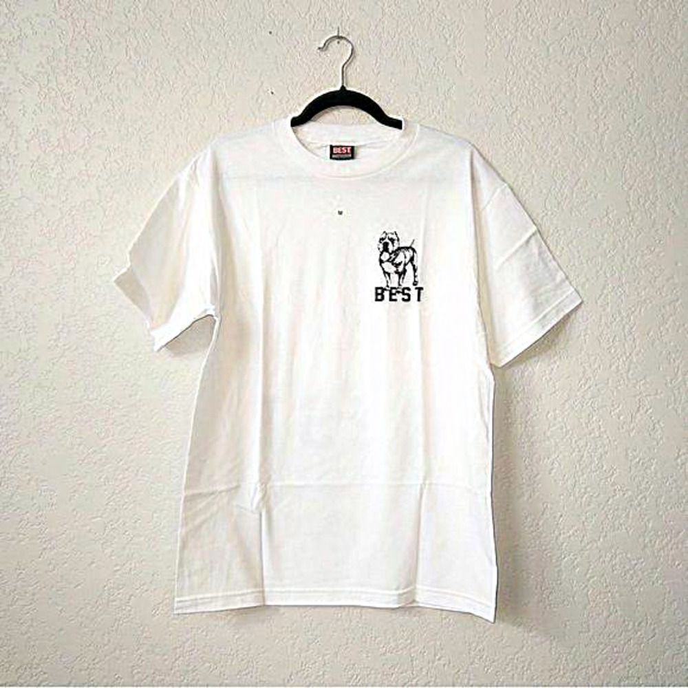 New Best x Breezy Excursion White Dog Logo Unisex T-Shirt Size Small